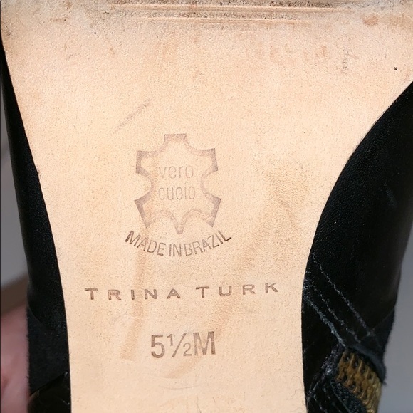 Trina Turk Los Gatos Open Toe Black Bootie - Picture 8 of 9